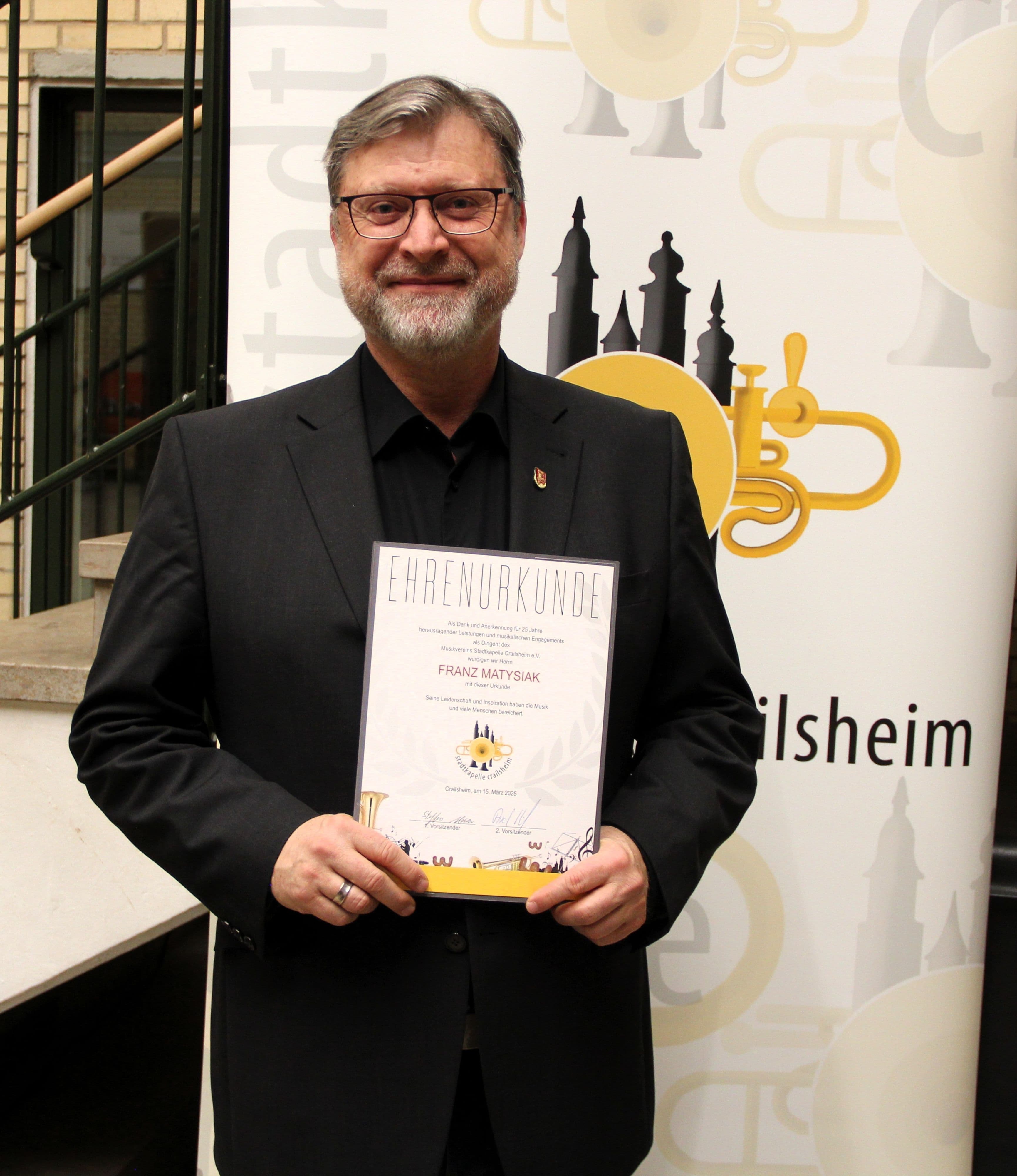 25 Jahre Franz Matysiak: Stadtkapelle Crailsheim feiert Jubiläum
