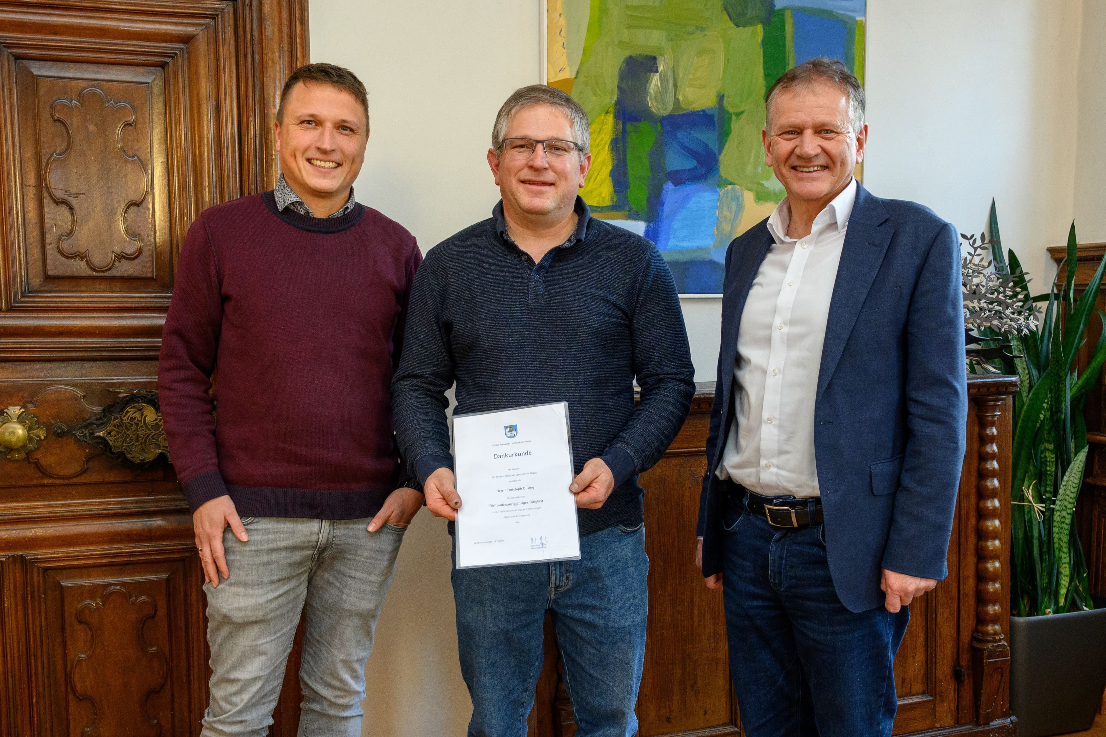 25 Jahre im Dienst der Stadt Leutkirch