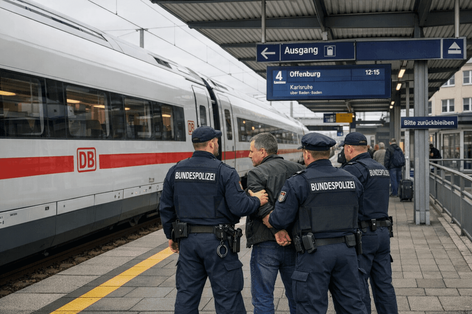 Aggressiver Zug-Vorfall endet in U-Haft