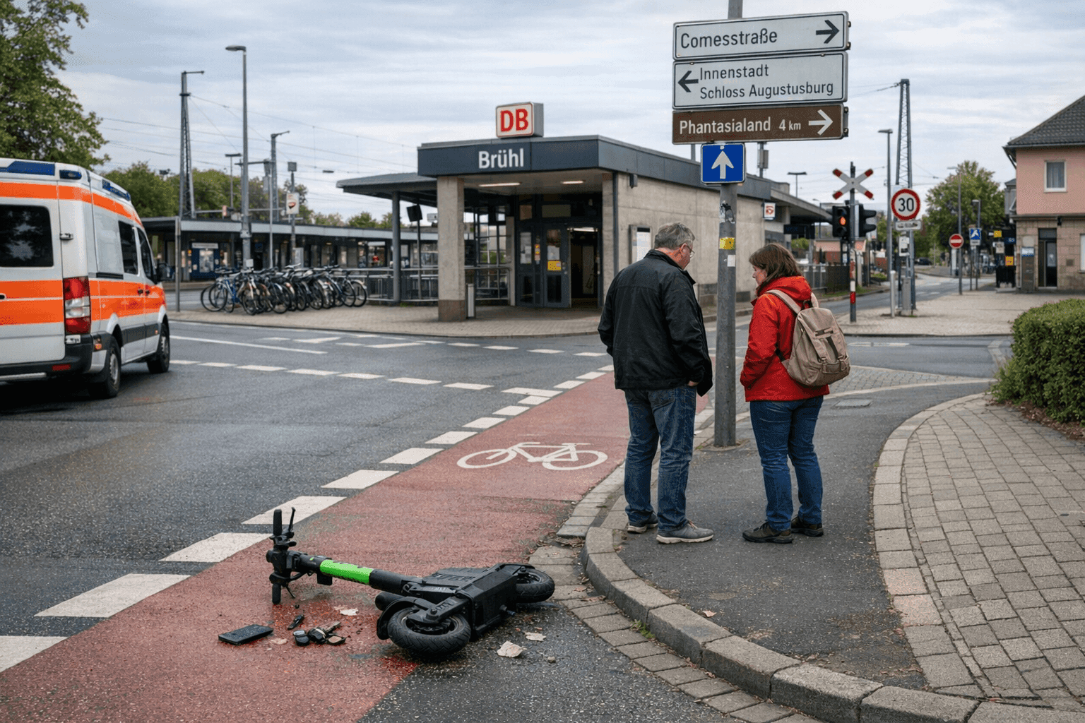 E-Scooterfahrer in Brühl verletzt