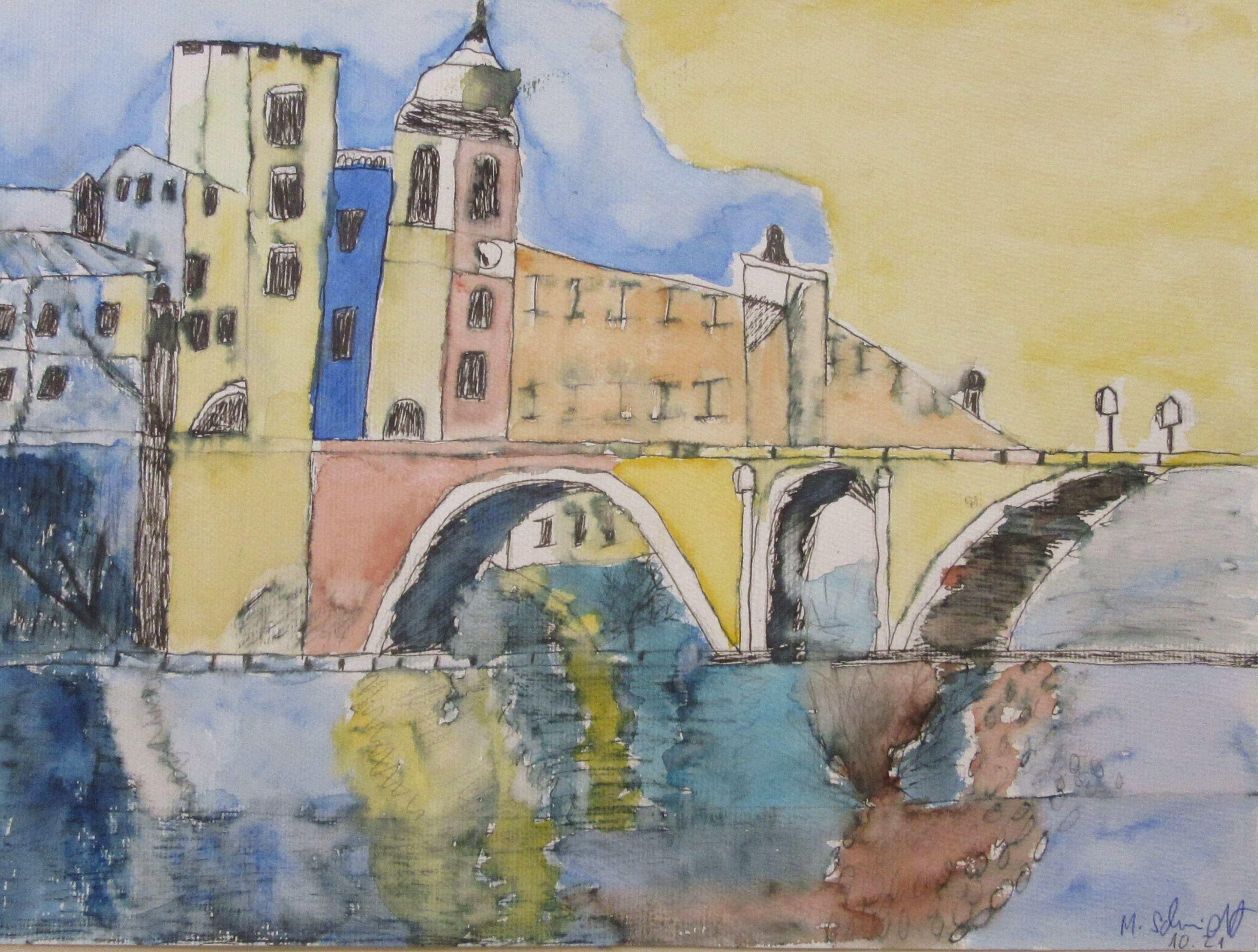 Farbenfrohe Aquarelle in Lahr