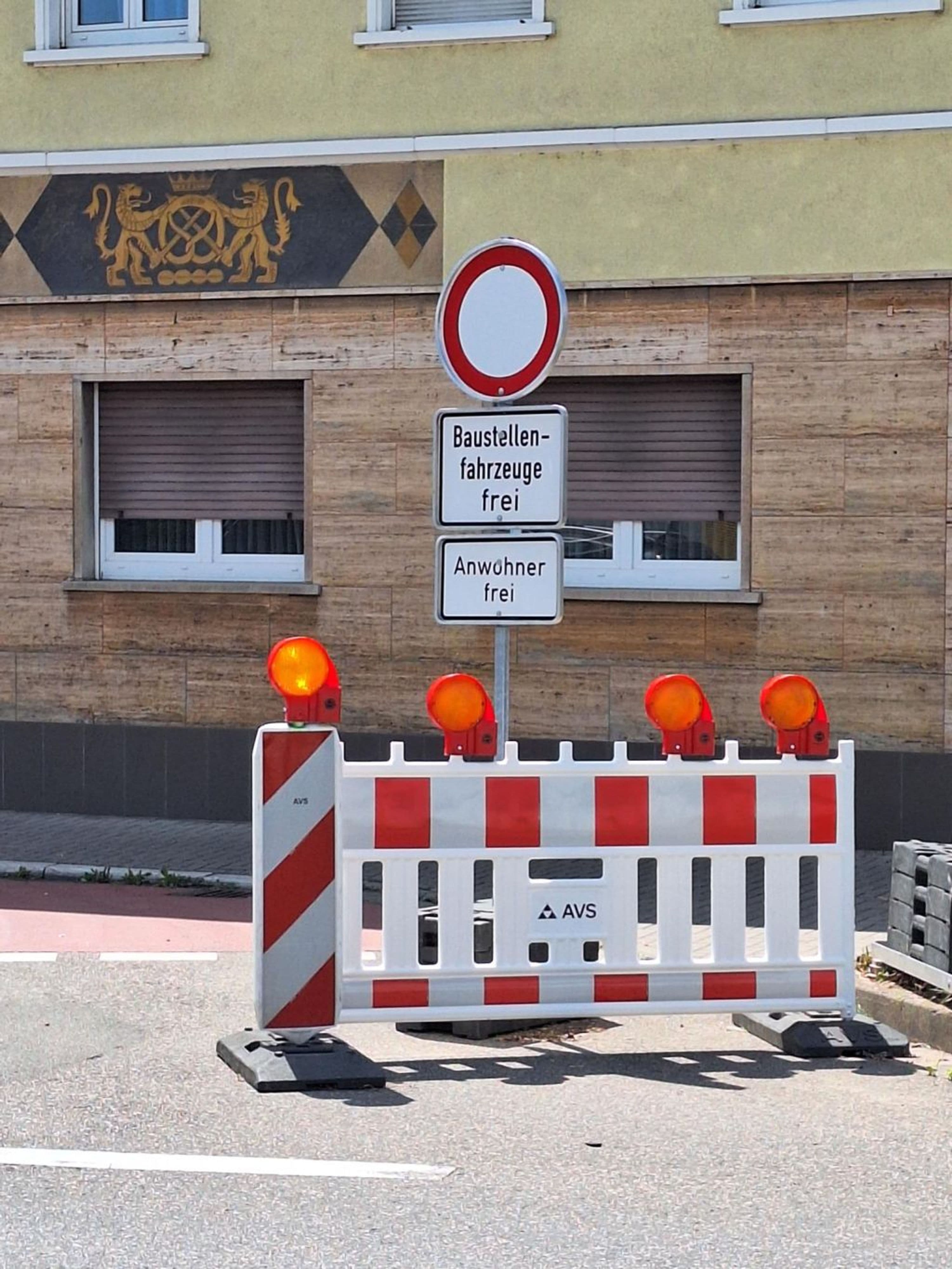 Herzogstraße in Schwetzingen zwei Wochen gesperrt