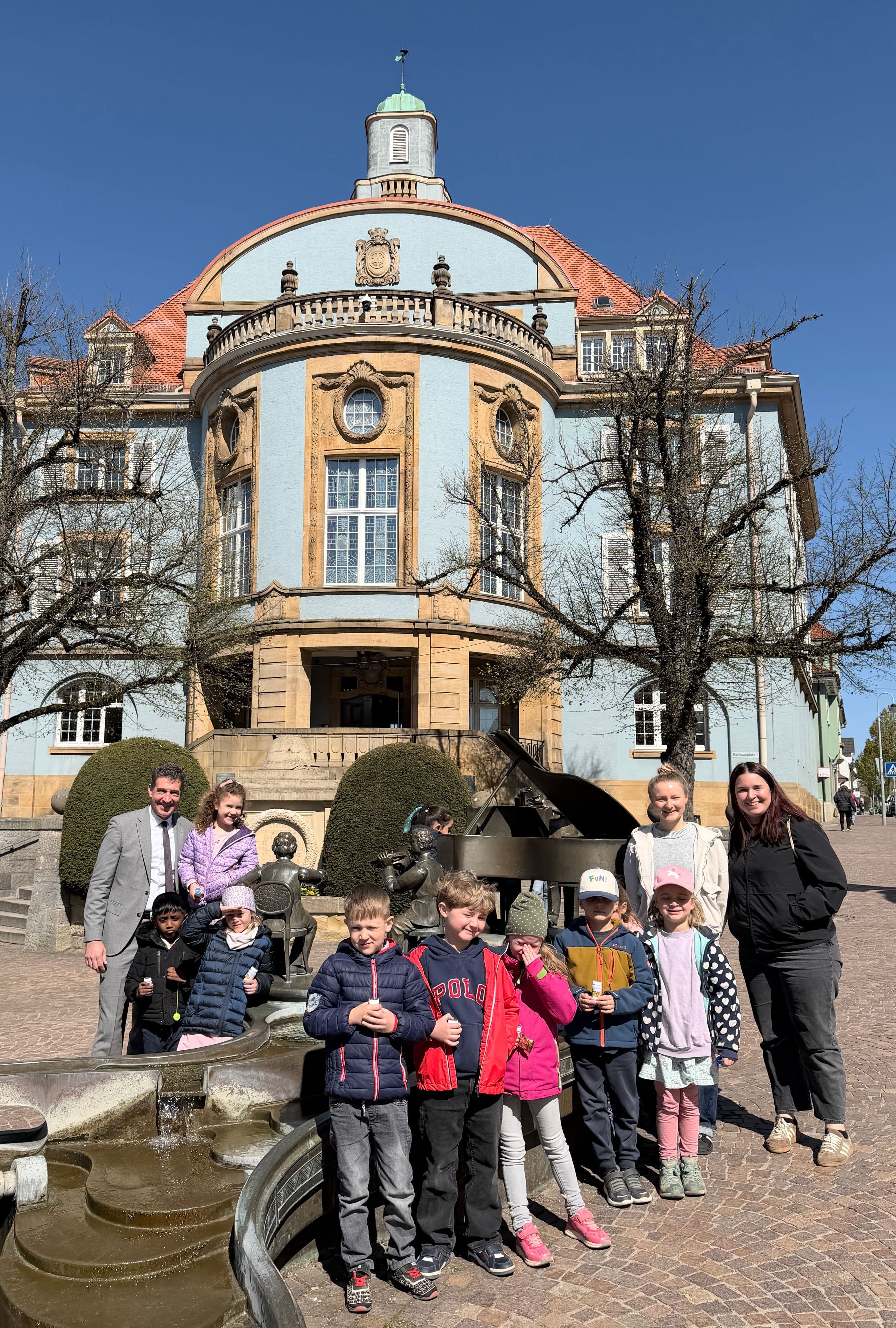 Kita-Kinder besuchen das Donaueschinger Rathaus