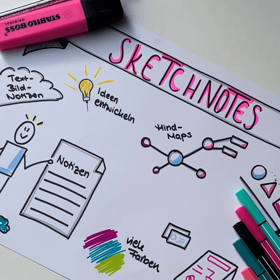 Kostenfreier Online-Workshop zu Sketchnotes: Entdecken Sie Ihre kreative Seite