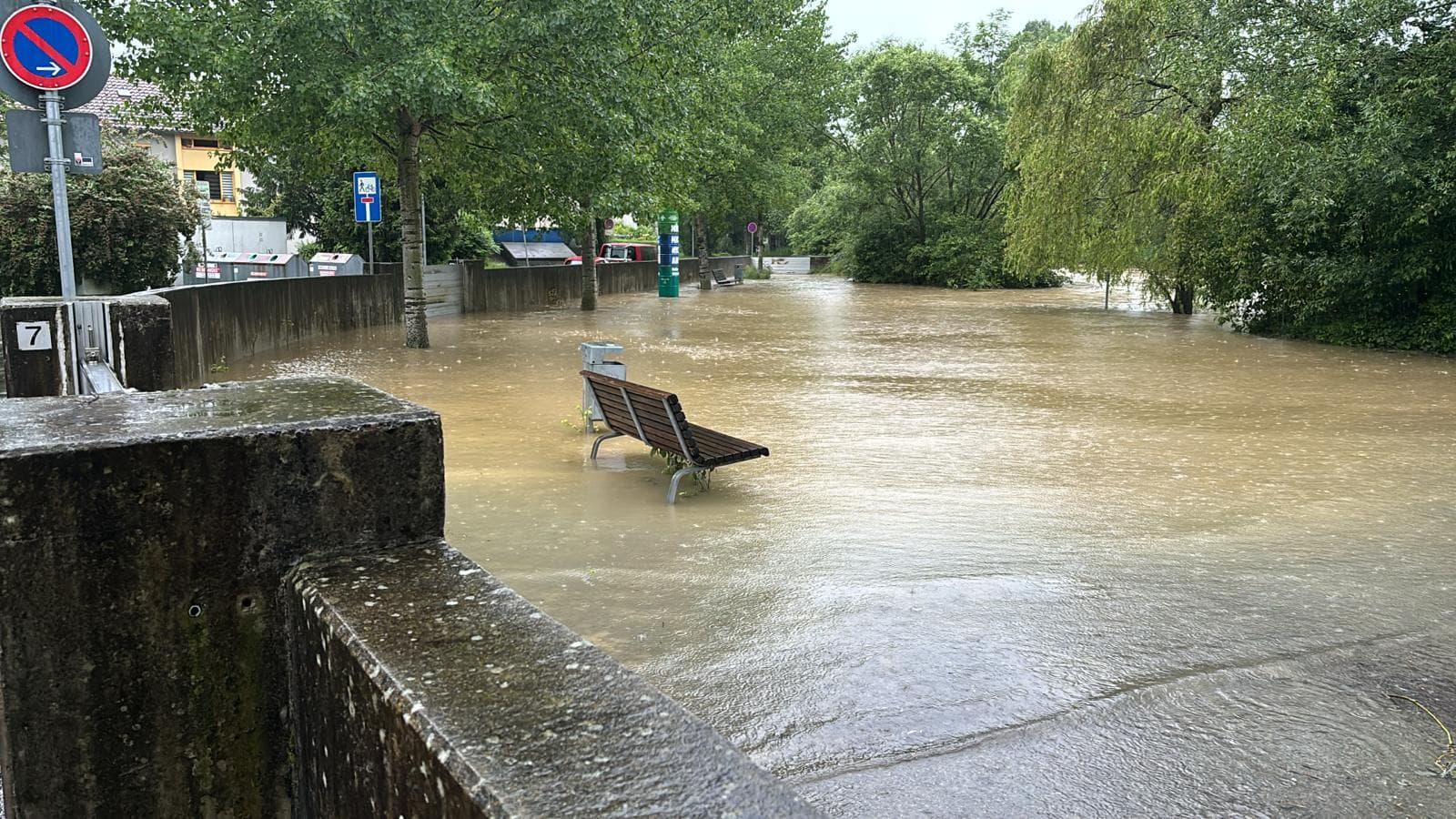 Kritische Hochwassersituation in Ravensburg