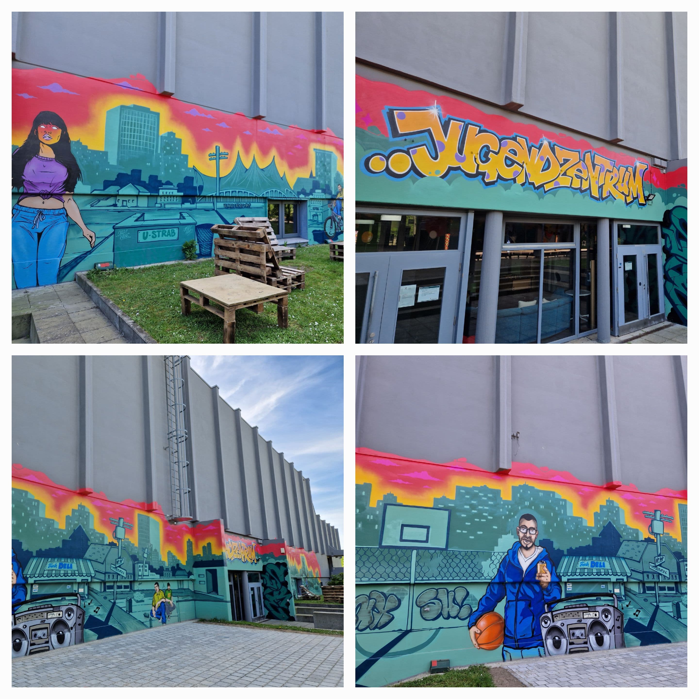 Kunstvolle Gestaltung im Rheinstetten Jugendzentrum