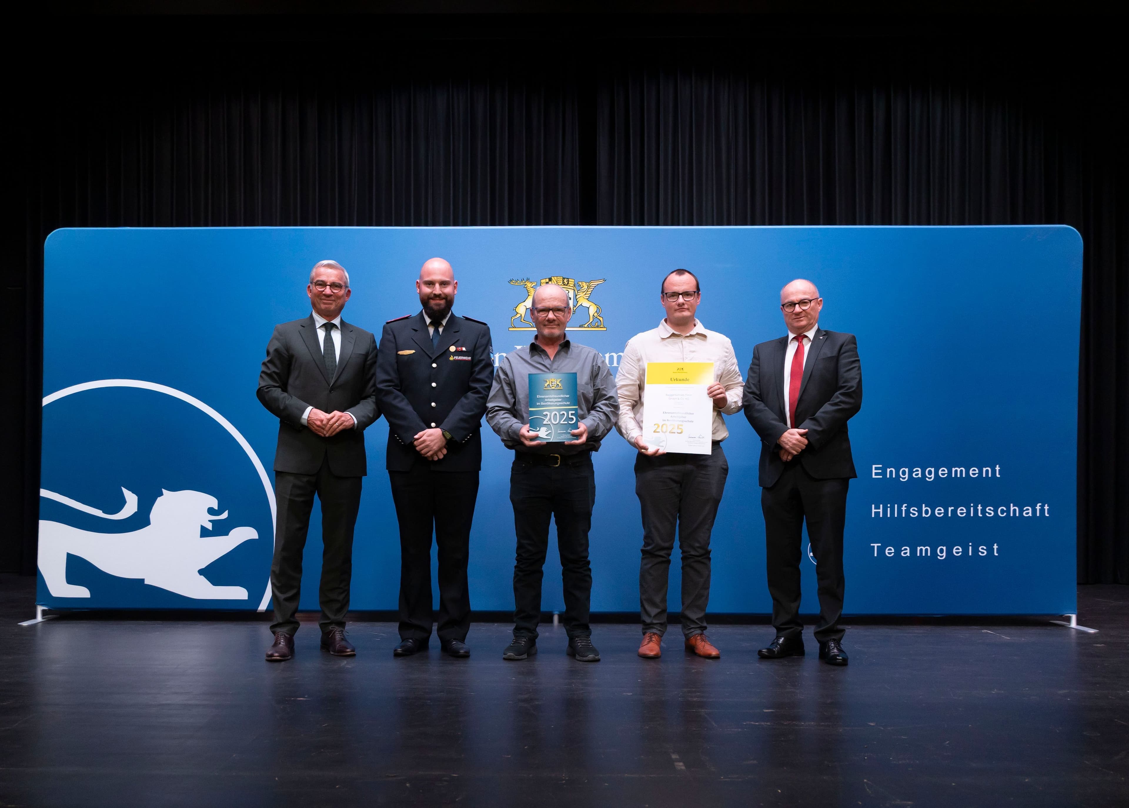 Mahlberger Baggerbetrieb Timm erhält Ehrenamtspreis