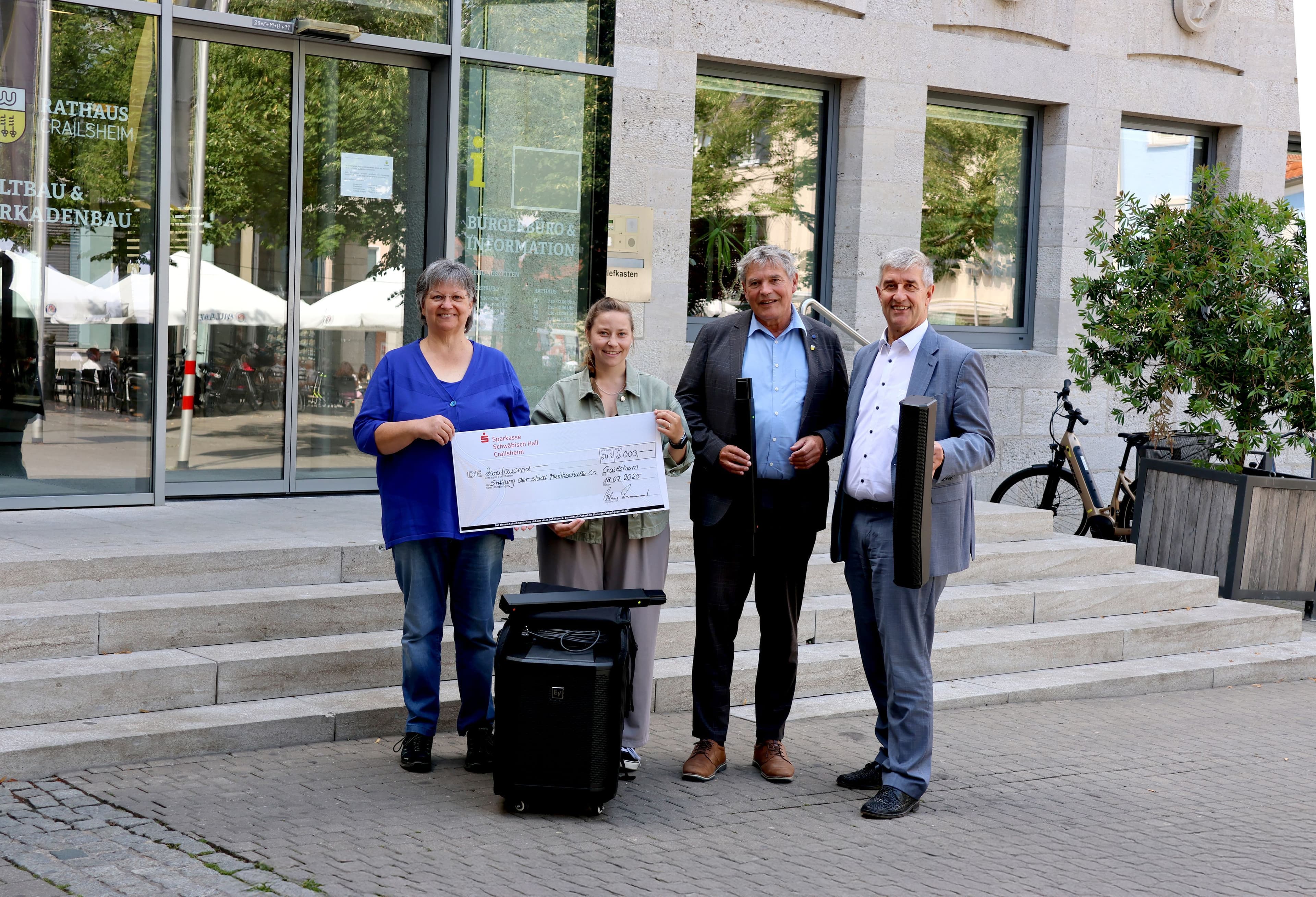 Neue Lautsprecher für Musikschule Crailsheim