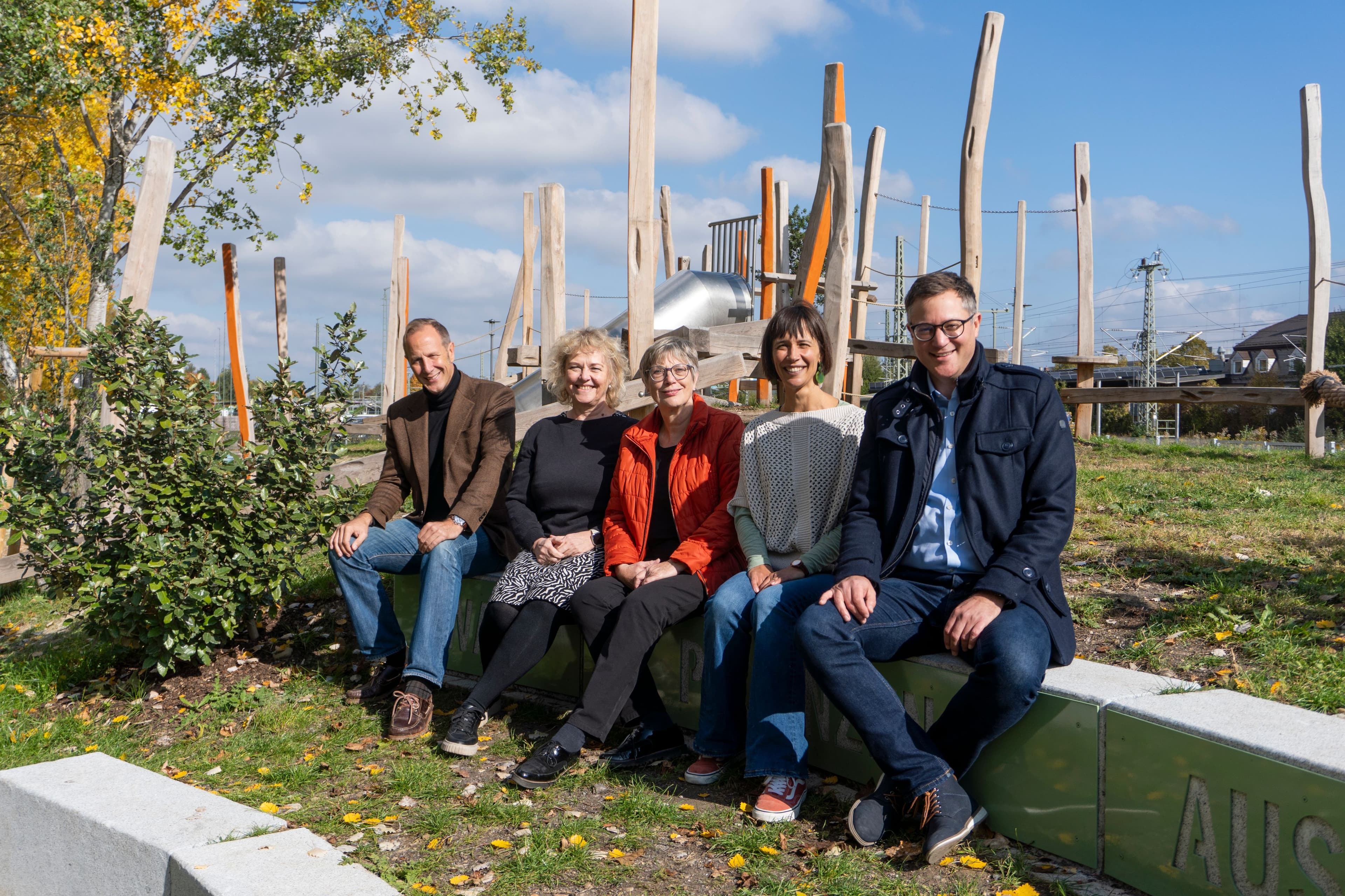 Partnerschaftsbäume im Schussenpark gepflanzt