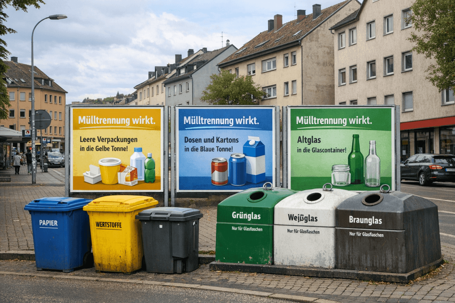 Pforzheim wirbt für Mülltrennung