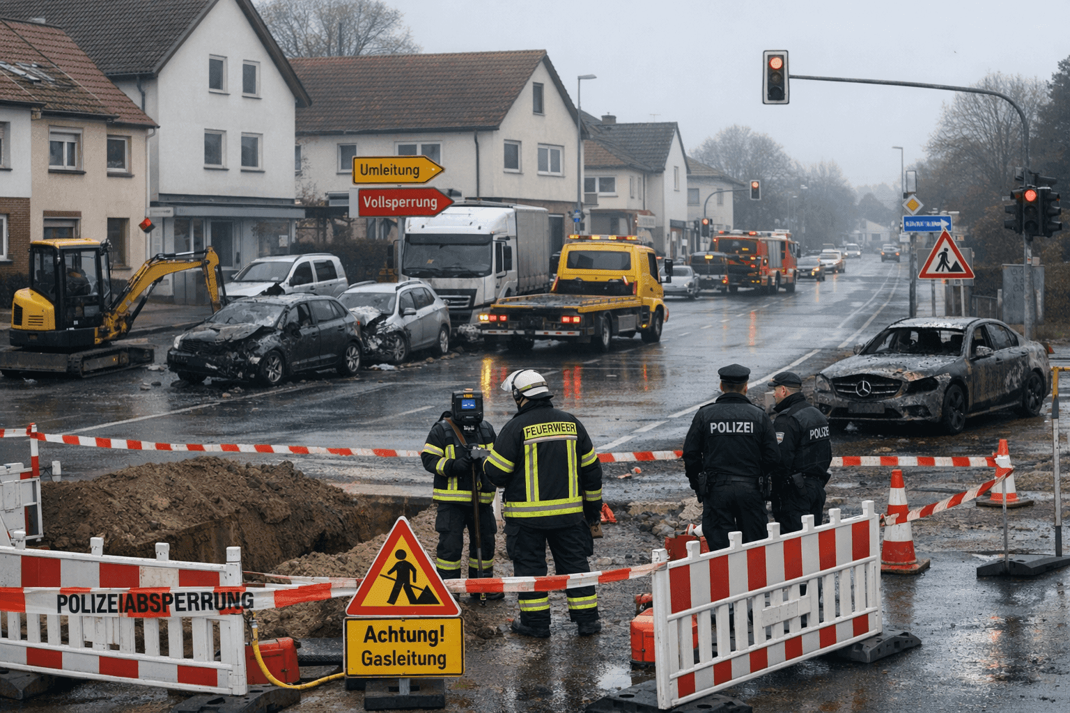 Vier Einsätze, hoher Schaden in der Region