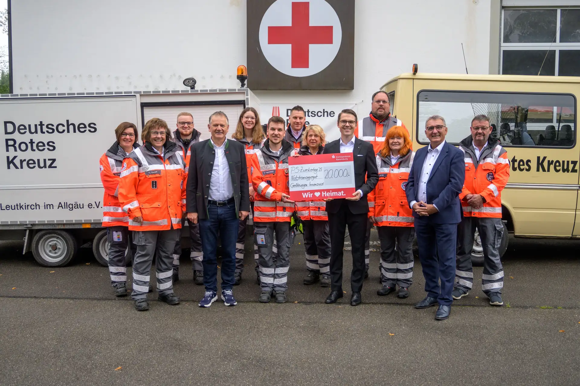 20.000 Euro für das DRK Leutkirch
