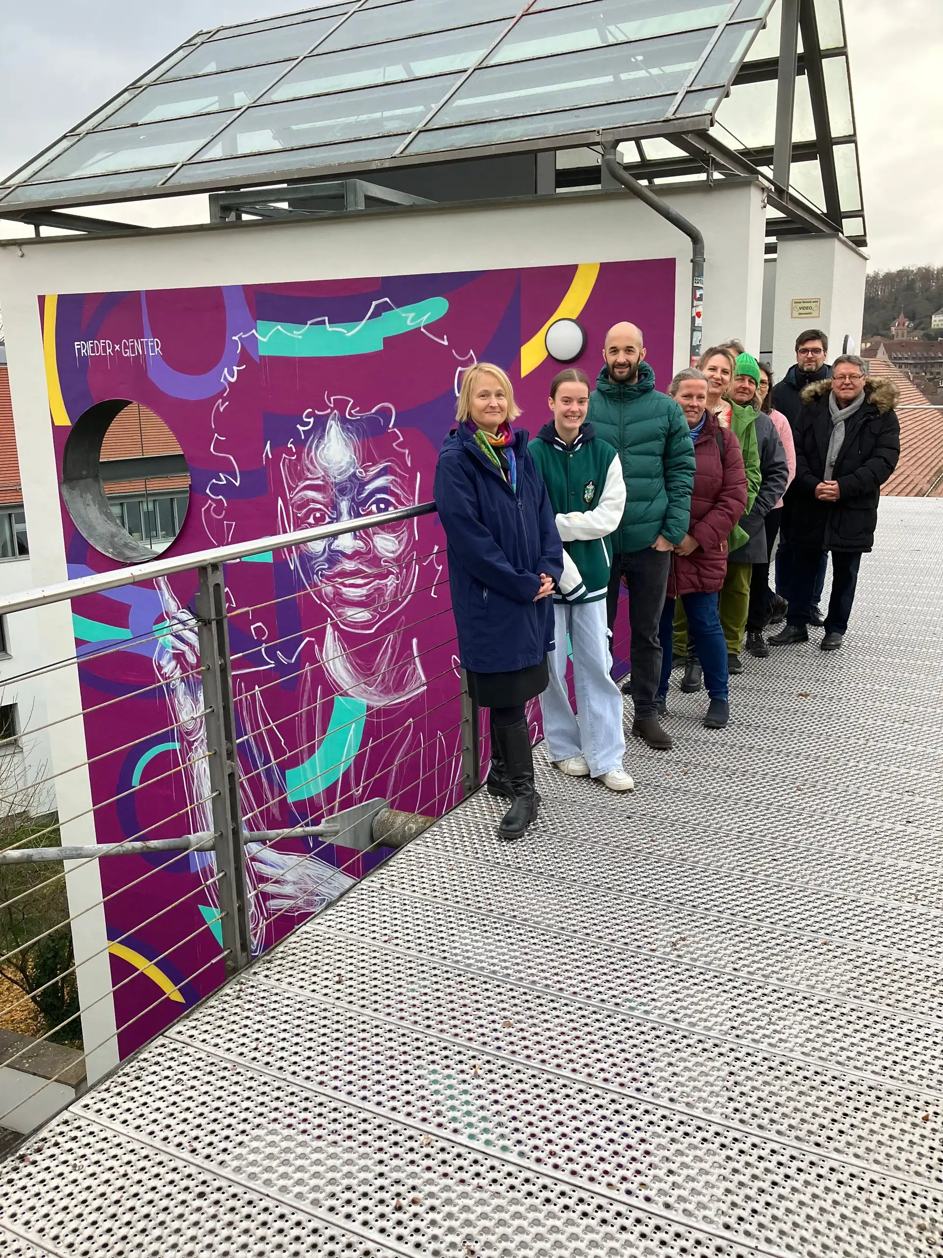Bunte Botschaft für die Stadt: Urban Art Projekt „Out of the Box“ eingeweiht
