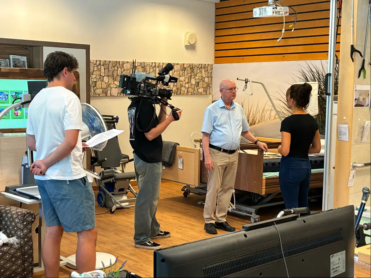 Das SWR-Fernsehen drehte in der Musterwohnung BEATE in VS-Schwenningen.