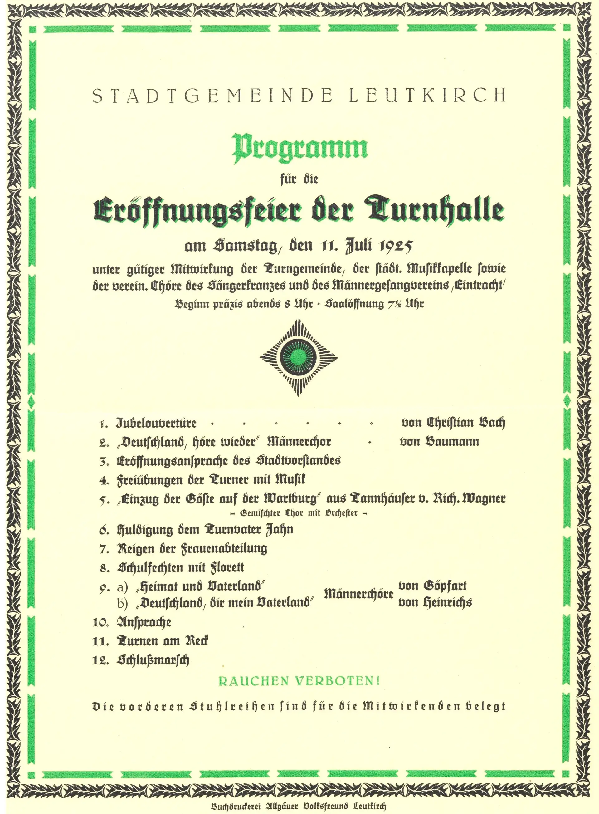 100 Jahre Festhalle Leutkirch