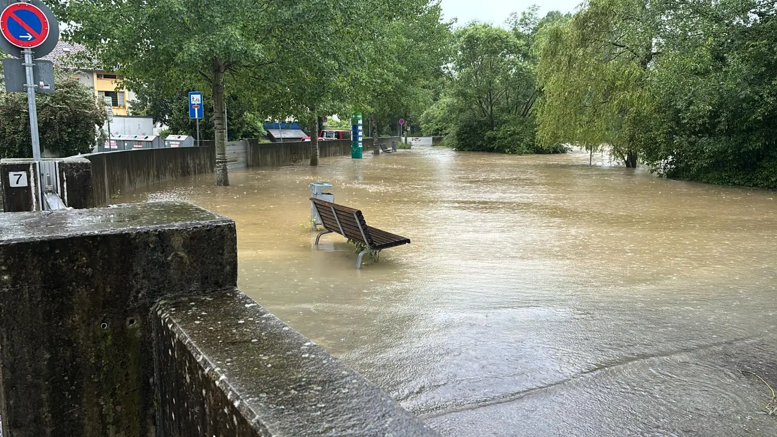 Kritische Hochwassersituation in Ravensburg