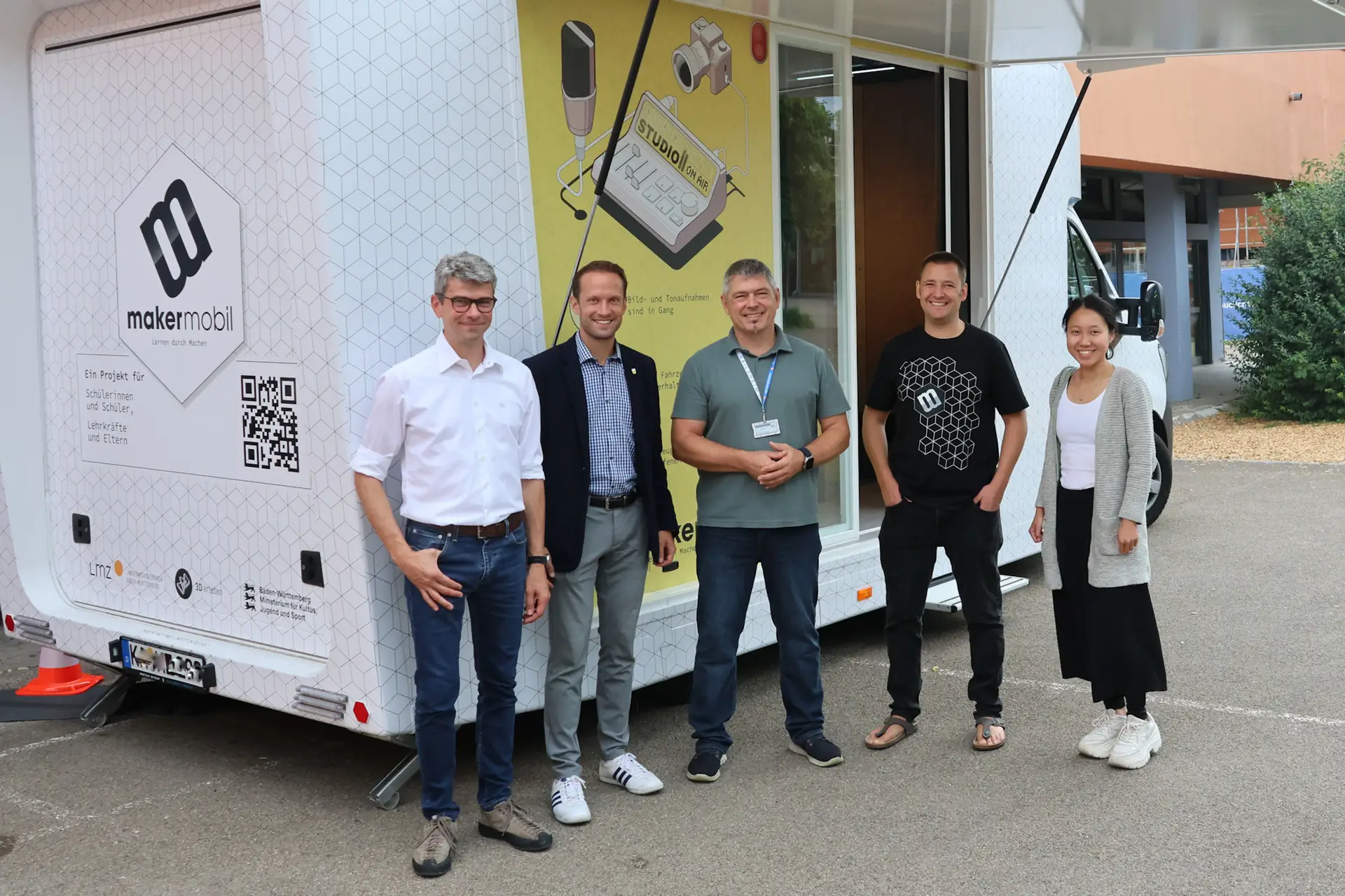 Mobiler Makerspace begeistert Hohenloher Schüler
