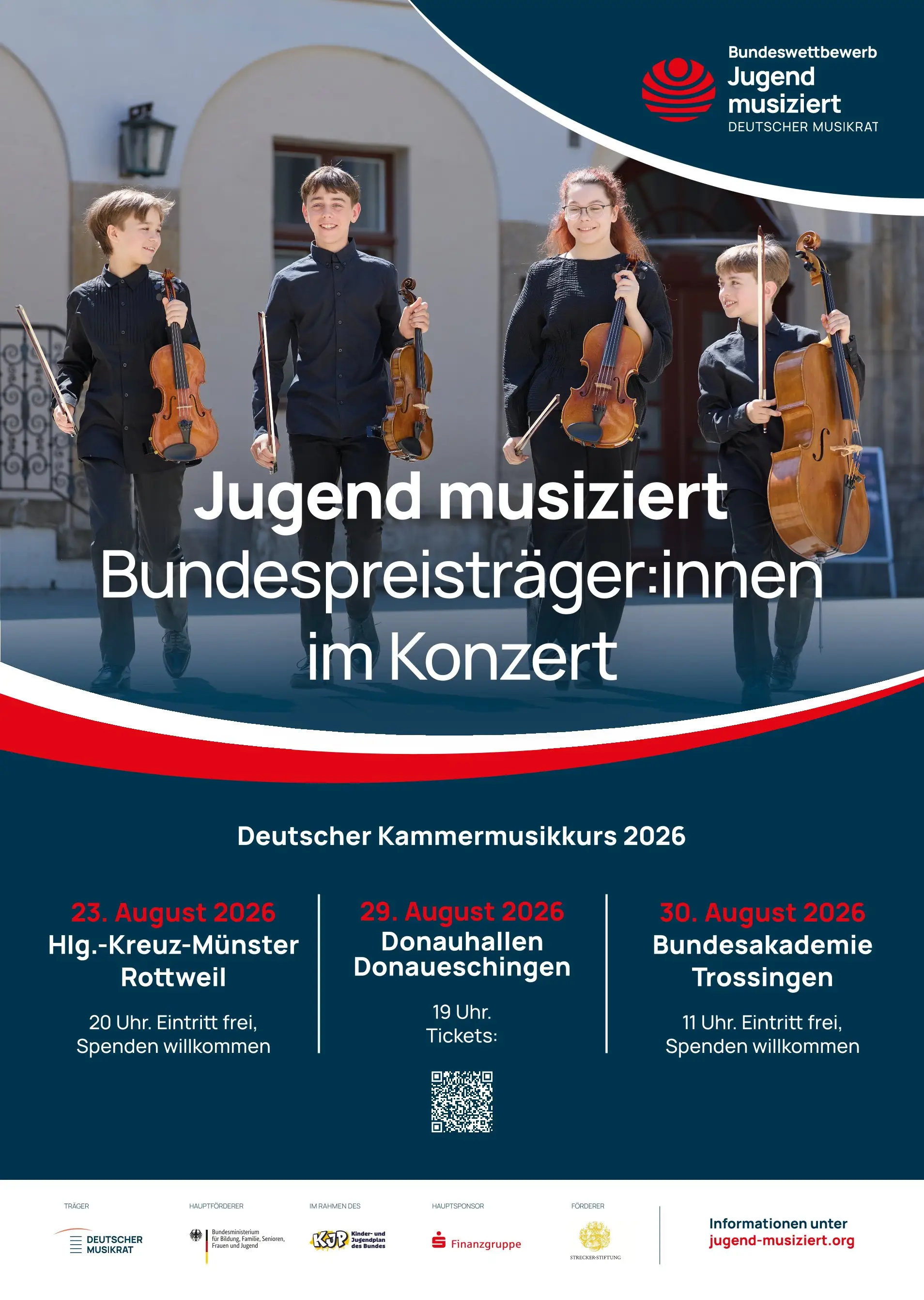 Deutsche Kammermusikarbeit mit rund 50 Bundespreisträgerinnen und Bundespreisträgern