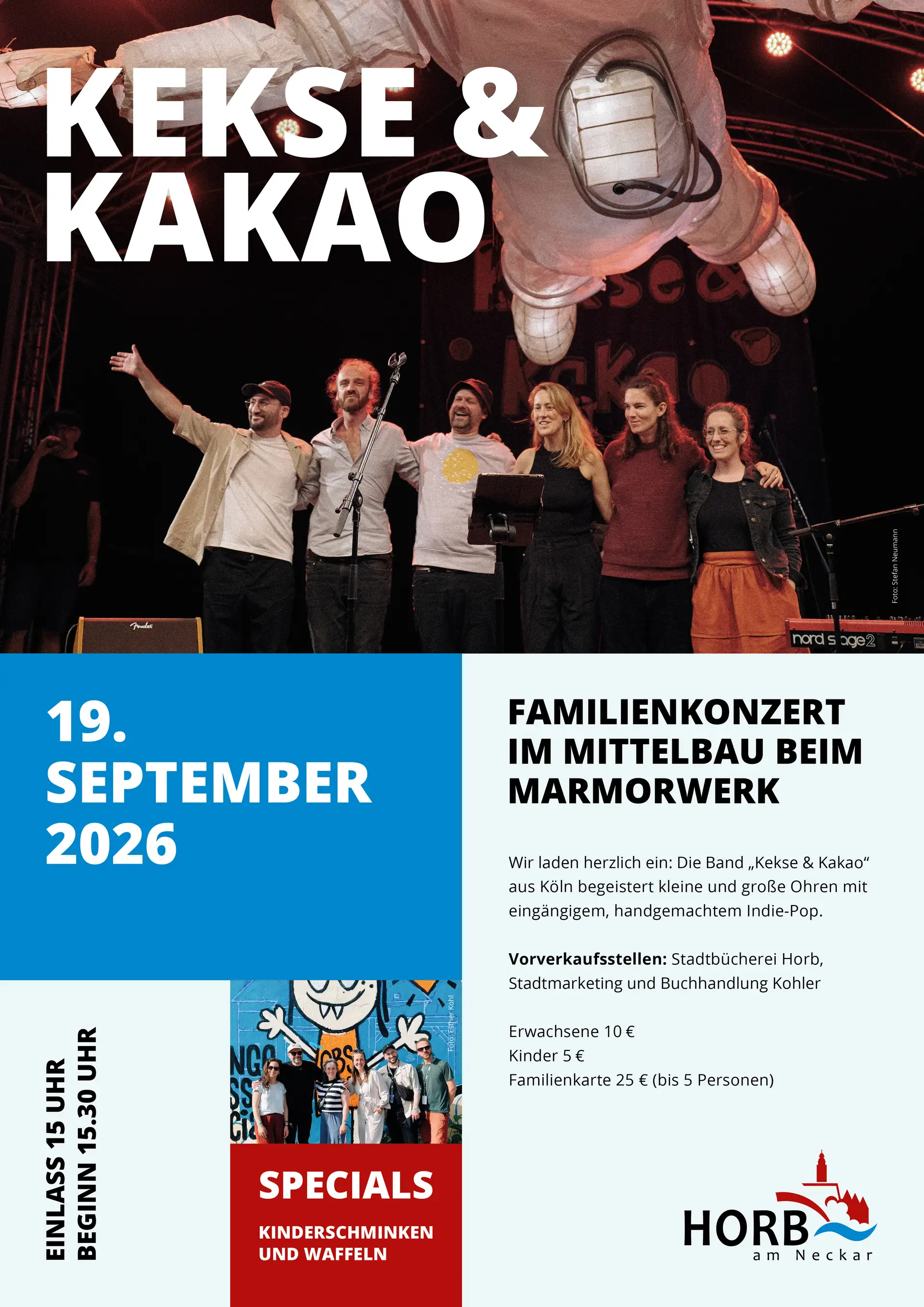 Familienkonzert „Kekse & Kakao“ im Mittelbau am Marmorwerk