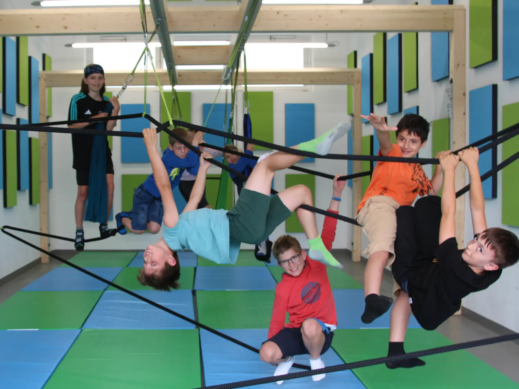 Viel Spaß haben die Kinder im Bewegungsparcours im Spielehaus. (Archiv